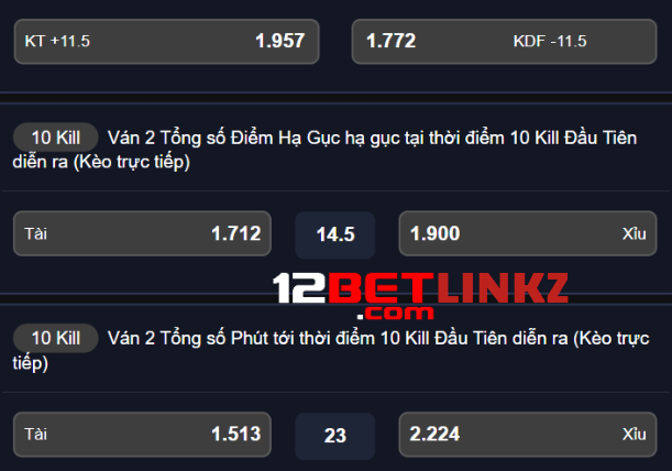 Kèo cược esports 12bet Kèo cược esports 12bet